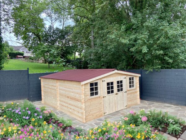 Abri De Jardin M Bois Massif Grande Fa Ade M Fourni Avec Un