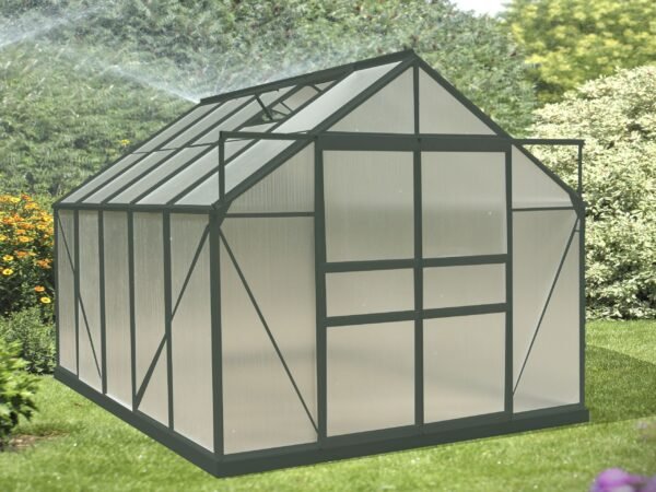 SR 3024J Serre de jardin 7 M2 structure aluminium couleur verte