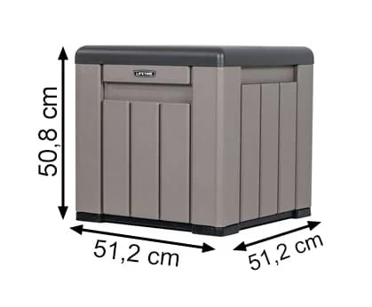 CU0505BO Cube de rangement imitation bois / capacité 0,13 m3 / Garantie : 5 ans