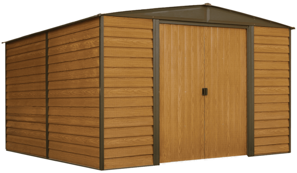 Abri de jardin métal imitation bois 11 M2 - ARROW WOODRIDGE - SHELTER LOGIC - – Image 2