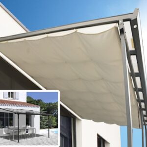 Pergola adossée 5x3M avec voile TT 3030 AL + RT