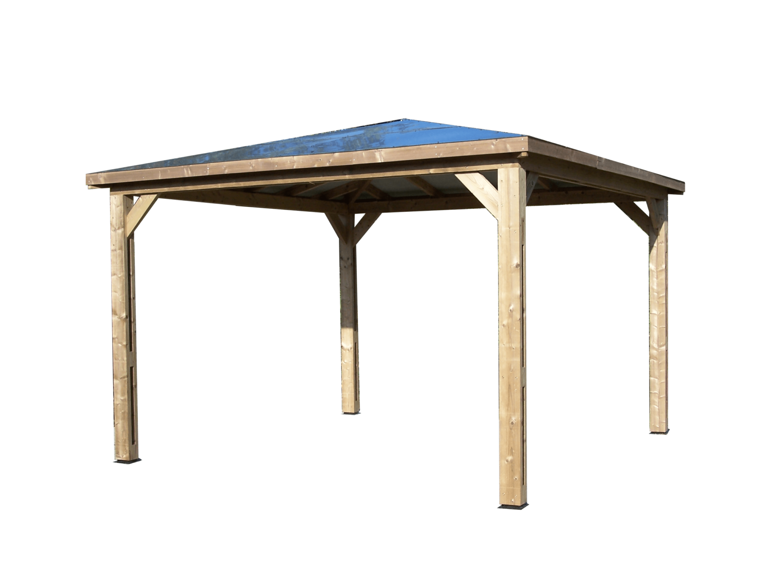 THB 3535.0 Pool house BLUETERM fabriqué en bois massif traité très haute température / Couverture en panneau ACP / Très belle finition bois / Environnemental et quasiment sans entretien / Fabriqué en France / Garantie : structure 10 ans couverture 2 ans*