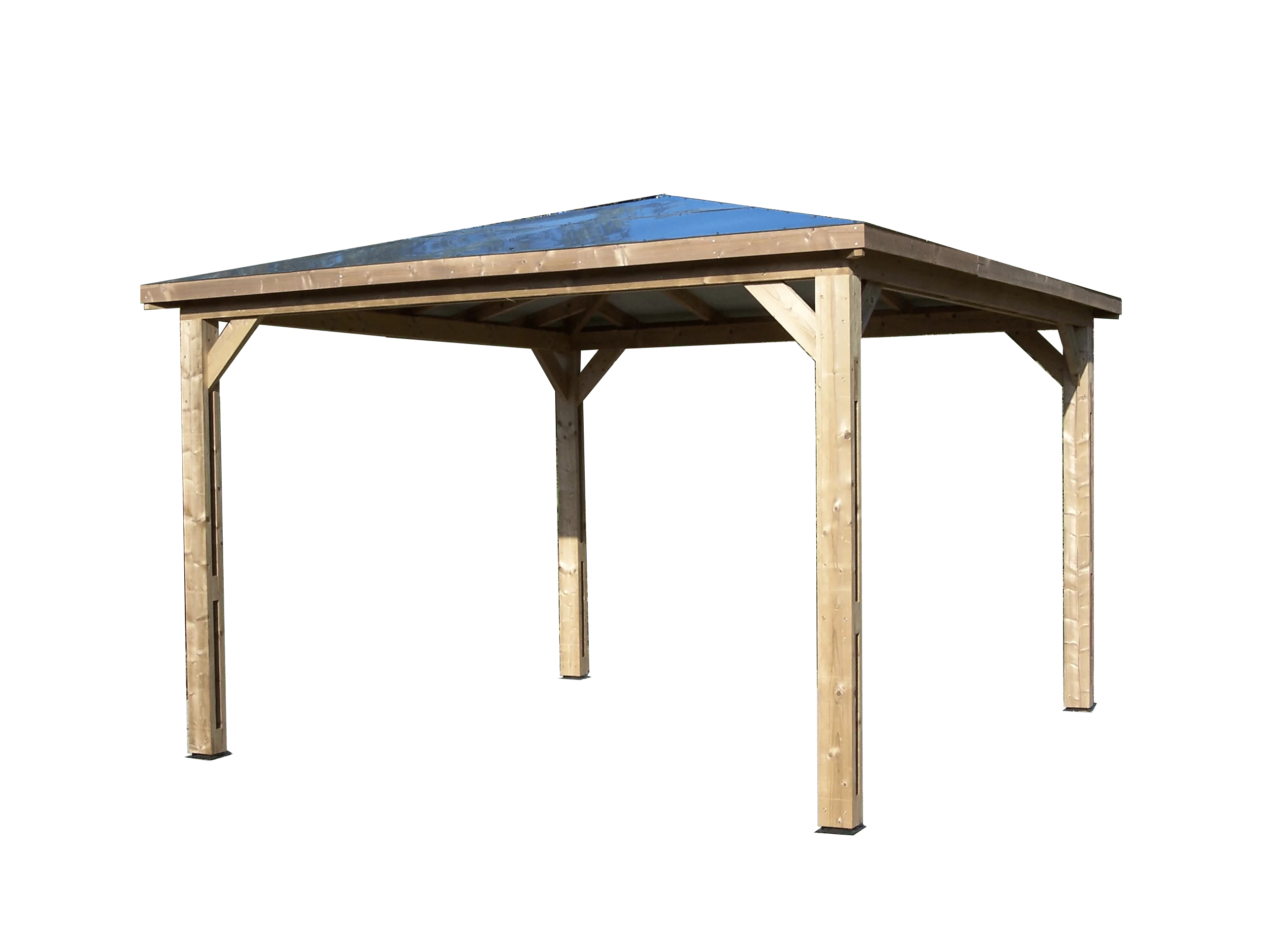 THB 3535.0 Pool house BLUETERM fabriqué en bois massif traité très haute température / Couverture en panneau ACP / Très belle finition bois / Environnemental et quasiment sans entretien / Fabriqué en France / Garantie : structure 10 ans couverture 2 ans*