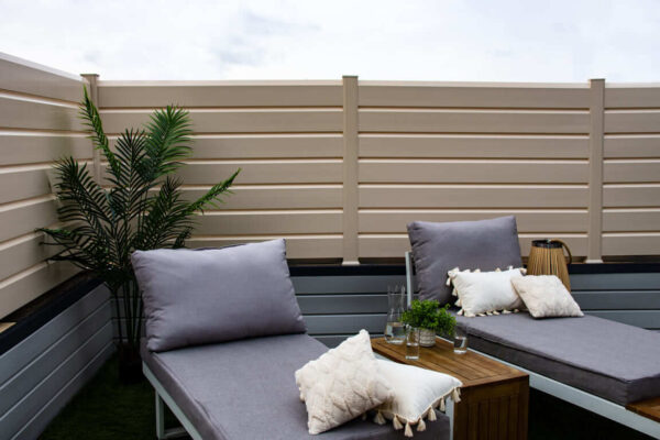Clôture persienne CLOSEA PVC beige