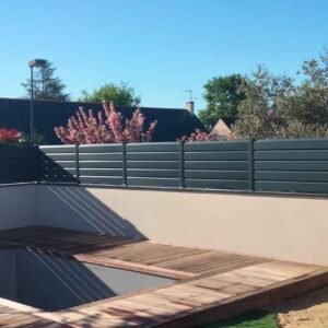 Réalisation client clôture PVC Closea anthracite