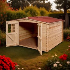 Visuel produit en situation abri de jardin MO 3030.02 N