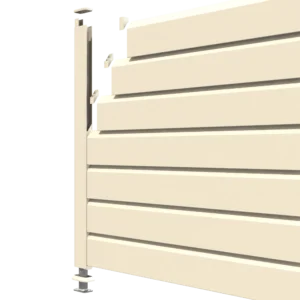 Vue éclaté de la clôture pvc CLOSEA beige