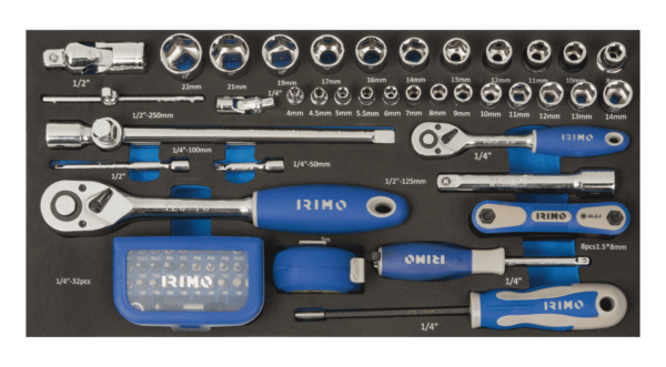 Bahco 9021FTW520FF1 - Tour de 3 boites à outils sur roues équipée 98 outils