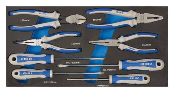 Bahco 9021FTW520FF1 - Tour de 3 boites à outils sur roues équipée 98 outils