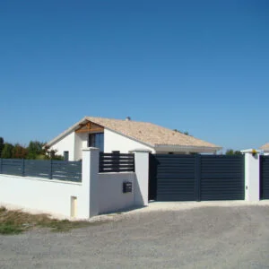 Clôture aluminium ajourée Bollène