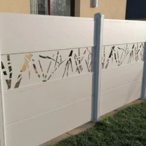 Clôture aluminium découpe laser Pampille 2