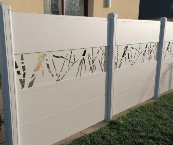 Clôture aluminium découpe laser Pampille 2