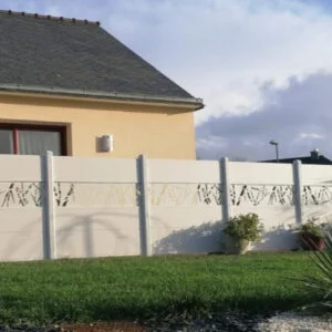 Clôture aluminium découpe laser Pampille 3