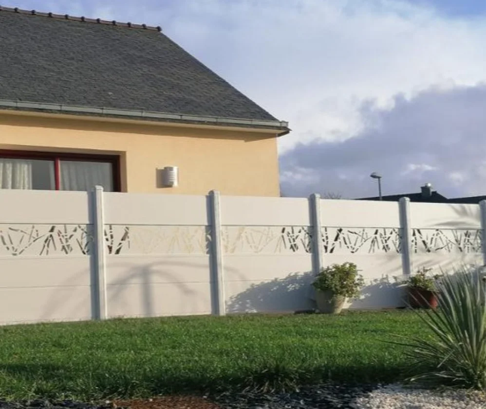 Clôture aluminium découpe laser Pampille 3