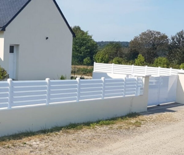Clôture aluminium persienne Pannecière