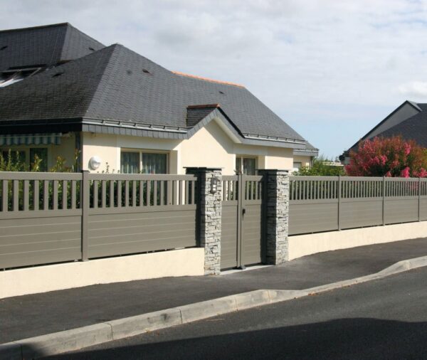 Clôture aluminium semi ajourée Naussac