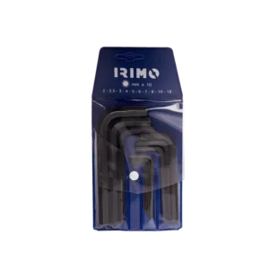 Irimo Jeu de clés 6 pans brunies métriques