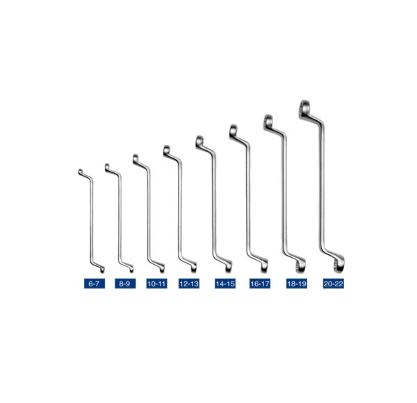 Jeu de clé à oeil coudées 8 pcs