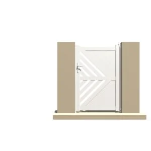 Portillon PVC blanc Quimper 105x150