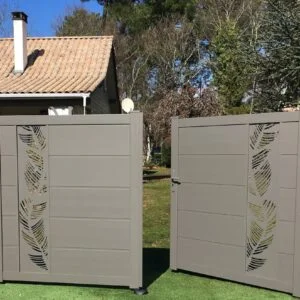 Portail aluminium battant Nice
