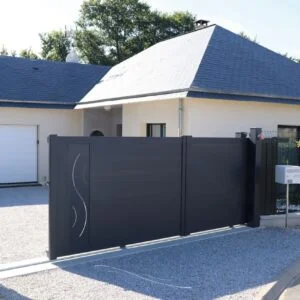 Portail aluminium coulissant Nice