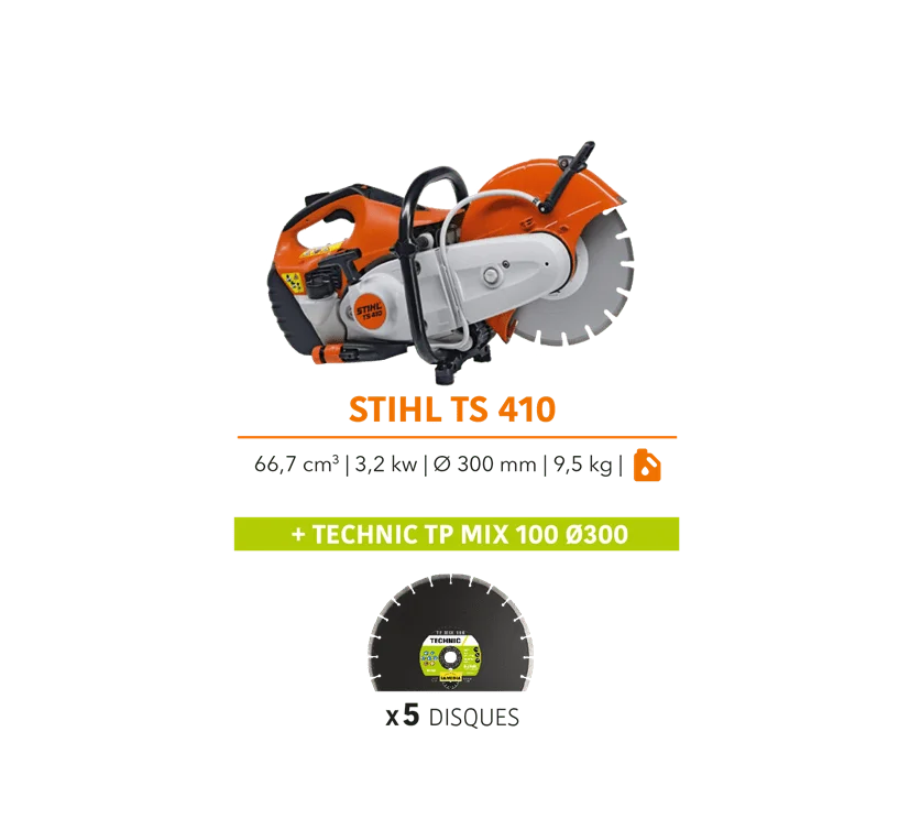TS410 Stihl+ 5 DISQUES