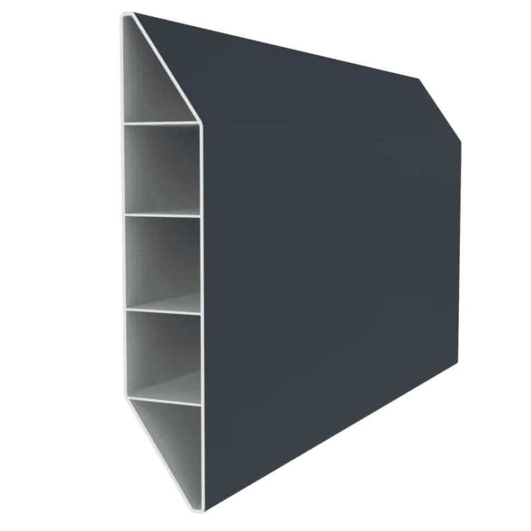 Clôture persienne CLOSEA Plaxé gris anthracite 5 lames pour clôture pvc plaxé gris anthracite