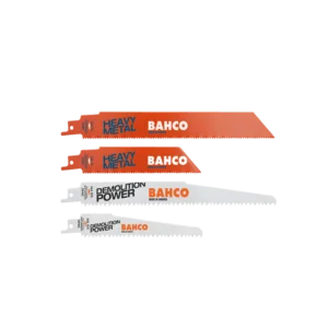 Jeu de 5 lames de scie sabre bimétal pour métaux lourds et démolition - 3940-HDD-SET-5P - Bahco