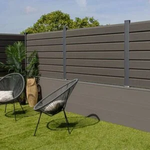 Clôture composite CLOSEA NOIR Brossé