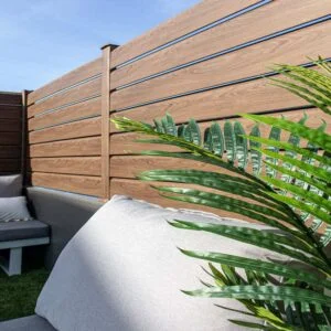 Clôture PVC plaxé toffee CLOSEA