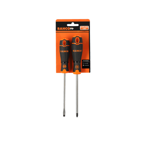 Jeu de 2 tournevis plat et cruciforme - B219.012 - Bahco