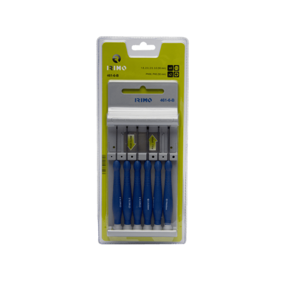 Jeu de tournevis de précision - 6pcs - 461-6-B - Irimo