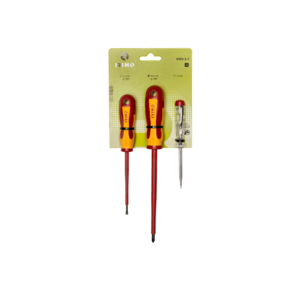 Jeu de tournevis électricien isolés, 3 pièces - 459V-3-1 - Irimo