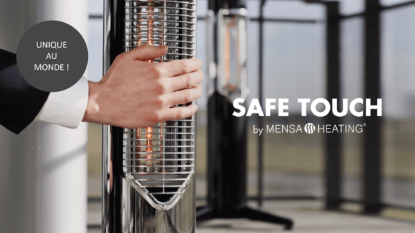 Chauffage écologique infrarouge extérieur IMUS - Noir - Mensa Heating
