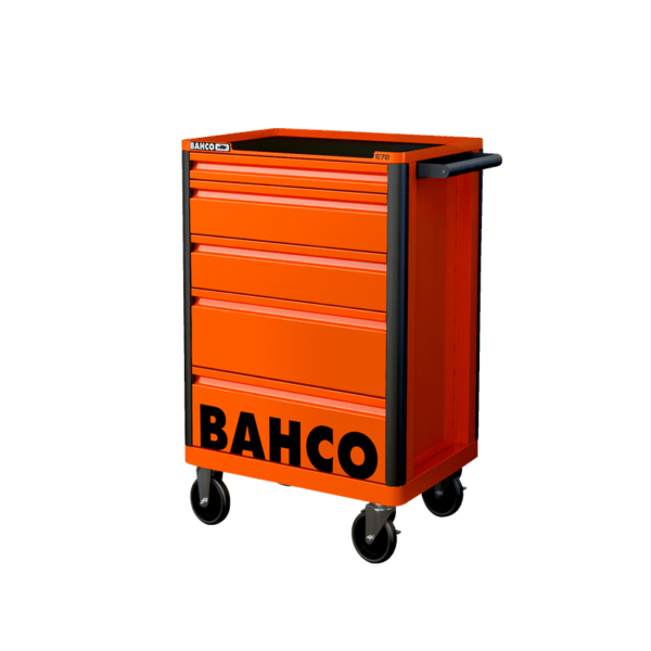 Servante 5 tiroirs orange - 1472K5 - Bahco