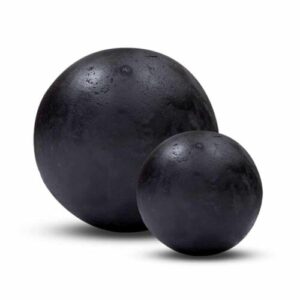 CMJ-M-SPHERE-N Boule décorative pour jardin noir antique 20cm 30cm 40cm 50cm