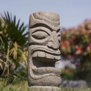 CMJ-PV-TK-ARUE-50 Statue Tiki 50 cm pierre volcanique