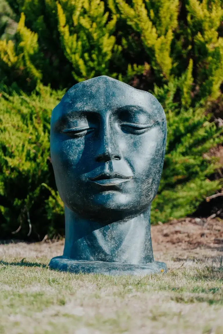 Décorations en pierre - Visage Femme grecque