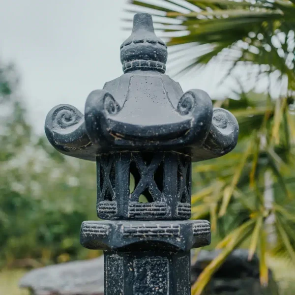 CMJ-M-LPKOBE-80 Lanterne pagode asiatique 80cm Noir Gris Antique – Kobe