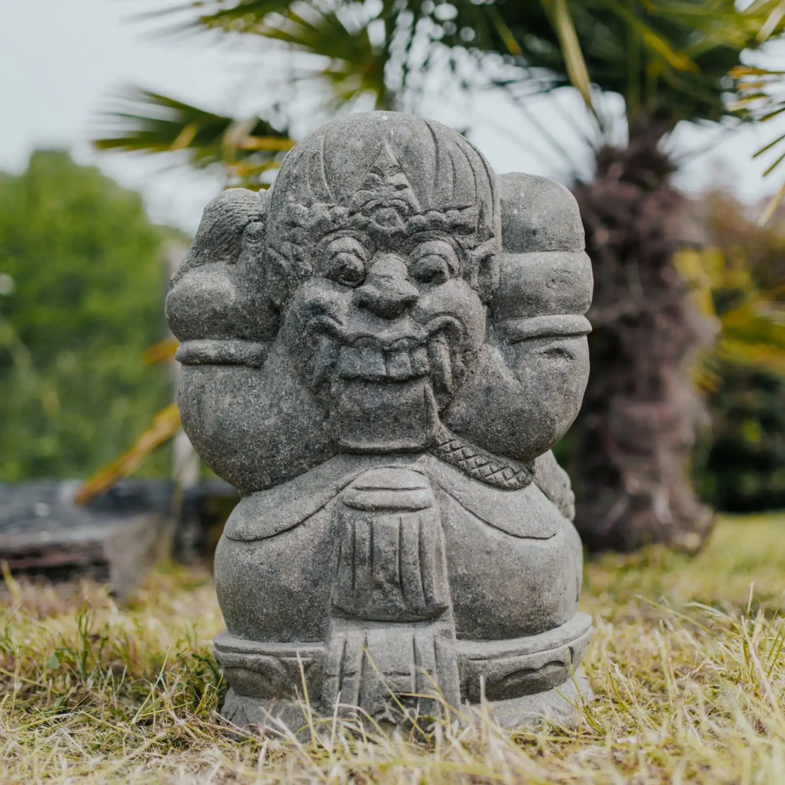 CMJ-PV-GANESH-50-NAT Statue Ganesh en pierre naturelle - 50cm