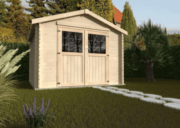 Abri de jardin 3x3 - Valodeal 34 mm - DECOR ET JARDIN 3 Abri de jardin 3x3 Valodeal naturel