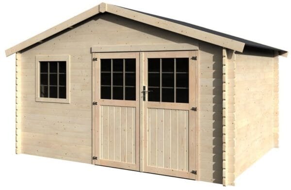 Abris de jardin 10m2 Torcal 34 mm détouré - DECOR ET JARDIN