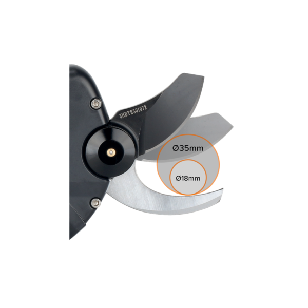 Capacité de coupe du sécateur à batterie BCL235 Bahco