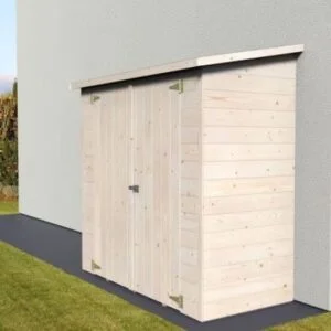 Armoire de jardin bois - Albecour 12 mm - 1.66 m2 - DECOR ET JARDIN 2 armoire de jardin ALBECOUR 3 parois 48210P000 (2)