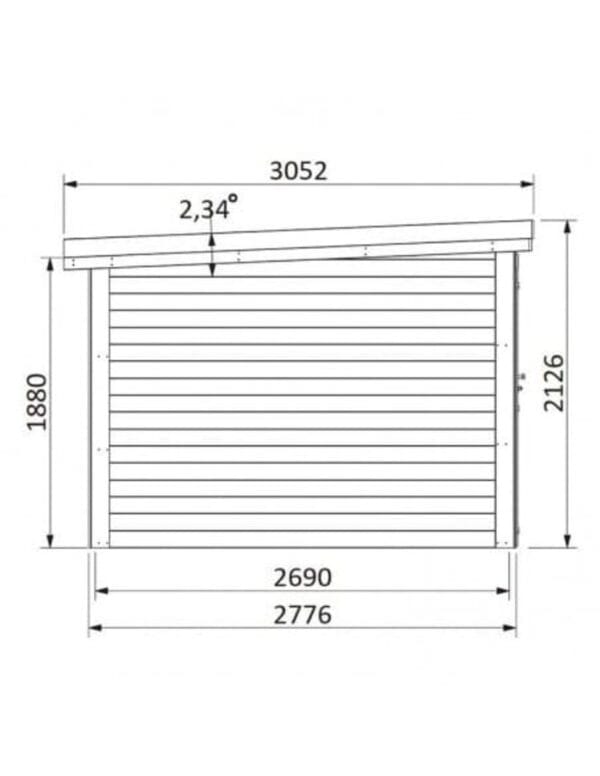 Abri de jardin 10m2 - Paolo 28 mm - DECOR ET JARDIN – Image 5