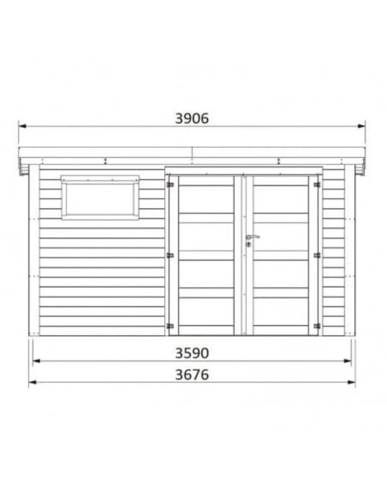 Abri de jardin 10m2 - Paolo 28 mm - DECOR ET JARDIN 2 abri de jardin 10m2 - Paolo - 10 m2 - DECOR ET JARDIN - 64427S943