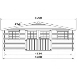 abri de jardin 19m2 - Floridan - 20.48 m2 - DECOR ET JARDIN - 62760S800