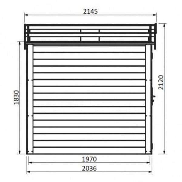 Abri de jardin 5m2 bois - Tison 19 mm - DECOR ET JARDIN – Image 3