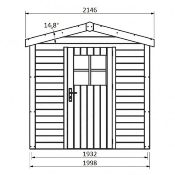 Abri de jardin 5m2 bois - Tison - DECOR ET JARDIN​ - 53113S000