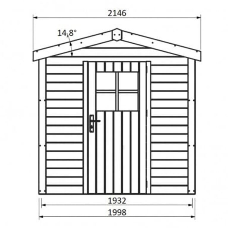Abri de jardin 5m2 bois - Tison 19 mm - DECOR ET JARDIN 2 Abri de jardin 5m2 bois - Tison - DECOR ET JARDIN - 53113S000